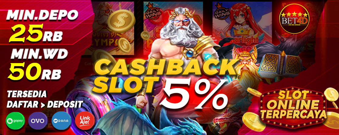 Cashback Slot Online Bet4D